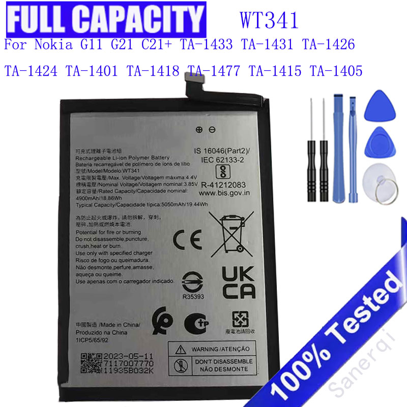 Gold 6138 - Baterai 5050MAh WT341 untuk Nokia G11